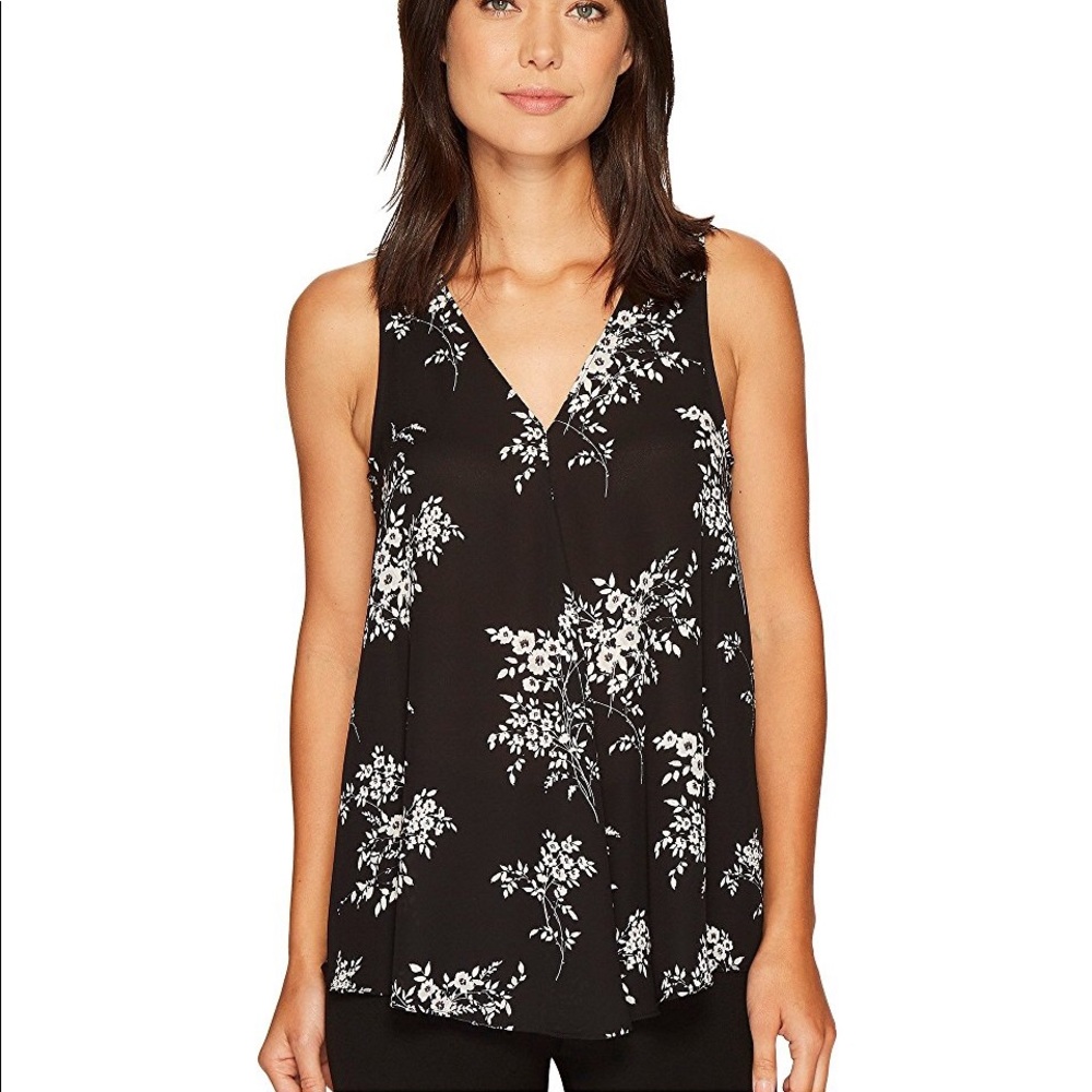 Vince Camuto Drape Front V-Neck Blouse